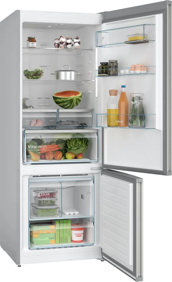 Bosch Serie 4 Alttan Donduruculu Buzdolabı 483 L Inox KGN55CIE0N