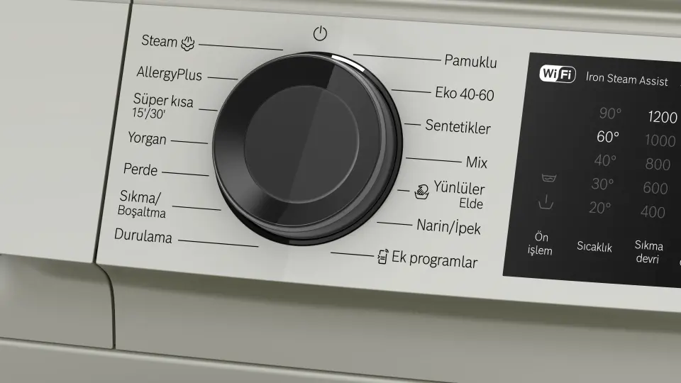 Bosch Serie 6 Çamaşır Makinesi 9 kg Gümüş WGK242ZXTR