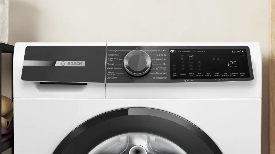 Bosch Serie 6 Çamaşır Makinesi 9 kg Beyaz WGK244Z0TR