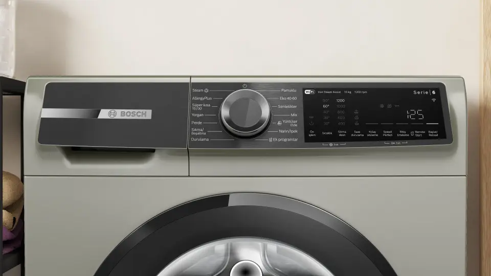Bosch Serie 6 Çamaşır Makinesi 10 kg Gümüş WGK252ZXTR