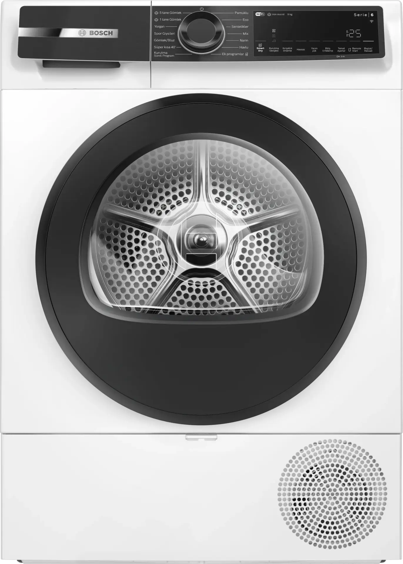 Bosch Serie 6 Isı Pompalı Kurutma Makinesi 9 kg Beyaz WQK242C0TR