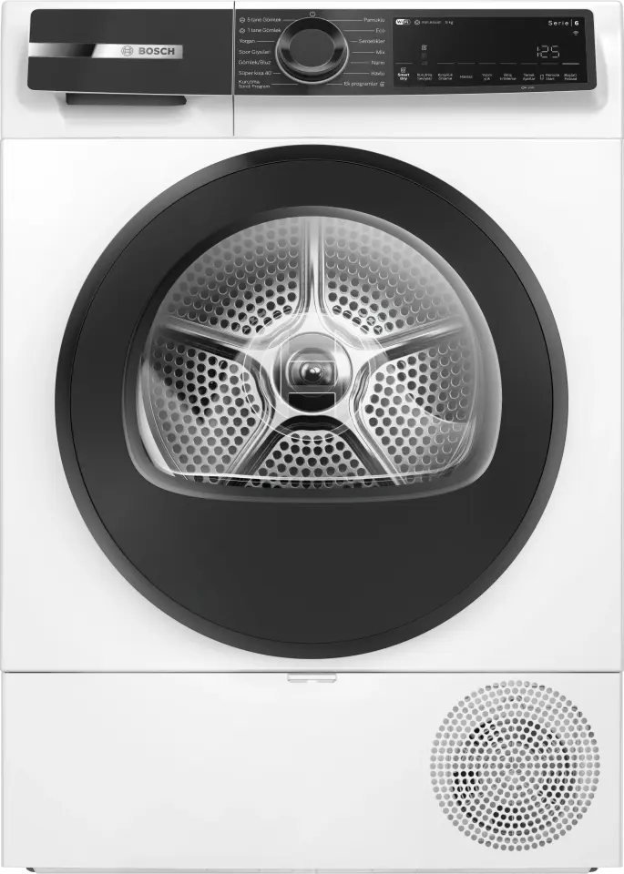 Bosch Serie 6 Isı Pompalı Kurutma Makinesi 9 kg Beyaz WQK242C0TR