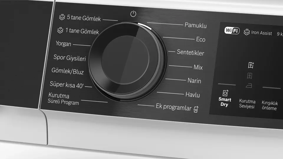 Bosch Serie 6 Isı Pompalı Kurutma Makinesi 9 kg Beyaz WQK242C0TR