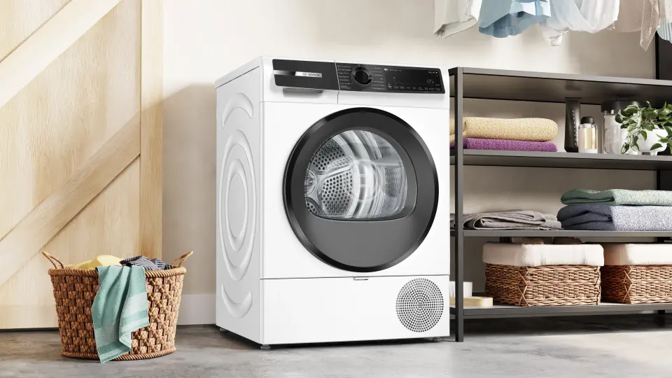 Bosch Serie 6 Isı Pompalı Kurutma Makinesi 9 kg Beyaz WQK242C0TR