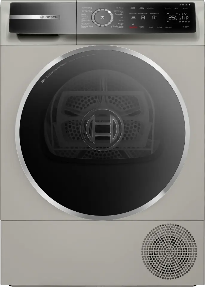 Bosch Serie 8 Isı Pompalı Kurutma Makinesi 9 kg Gümüş WQB245AXTR
