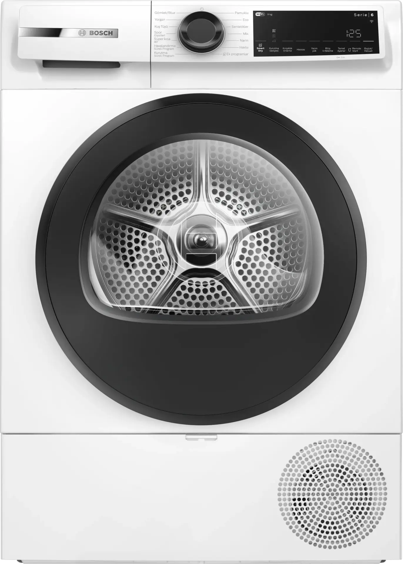 Bosch Serie 6 Isı Pompalı Kurutma Makinesi 9 kg Beyaz WQJ24200TR