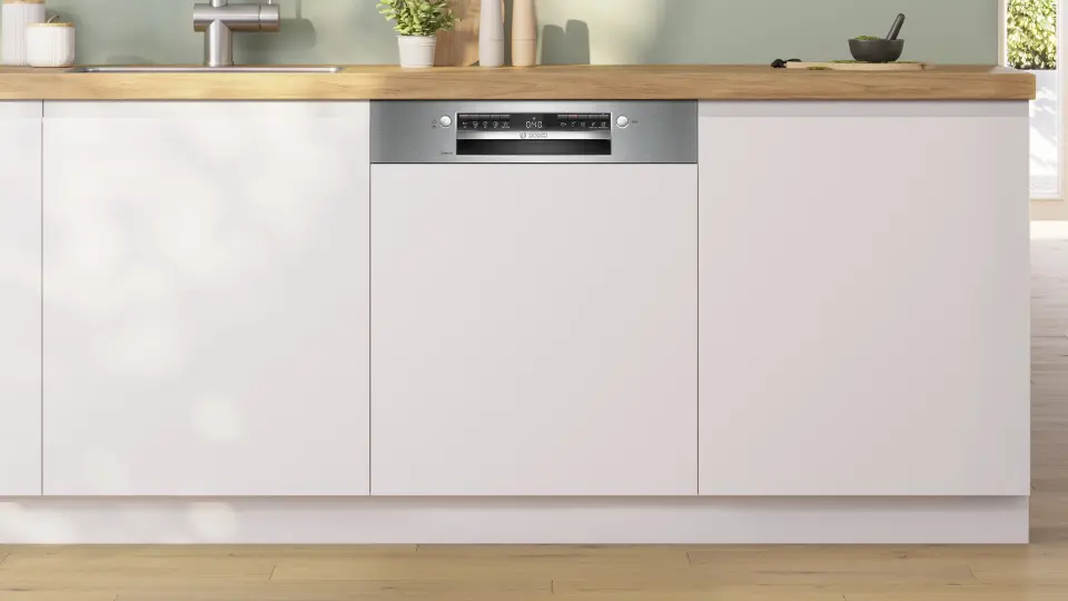 Bosch Serie 4 Yarı Ankastre Bulaşık Makinesi 5 Programlı Paslanmaz Çelik SMI4IKS50T
