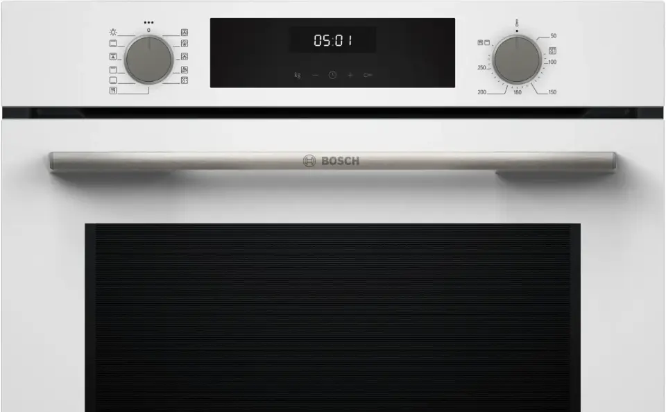 Bosch Serie 4 Buhar Destekli Ankastre Fırın 76 Litre Beyaz HUA717BV0T
