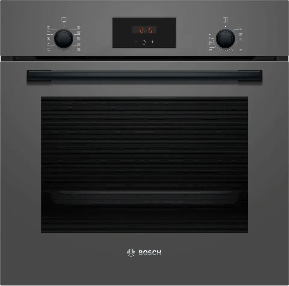 Bosch Serie 2 Ankastre Fırın 66 Litre Antrasit Gri HBF512BH1T