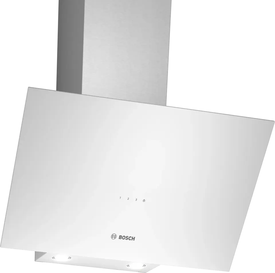 Bosch Serie 2 Duvar Tipi Davlumbaz 60 cm Cam Beyaz DWK64PJ20T