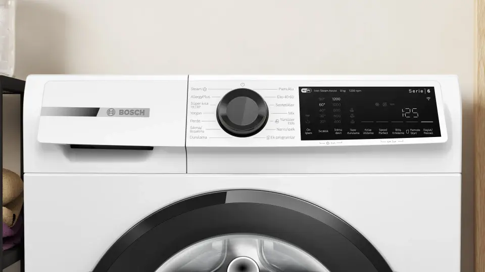 Bosch Serie 6 Çamaşır Makinesi 9 kg Beyaz WGK242Z0TR