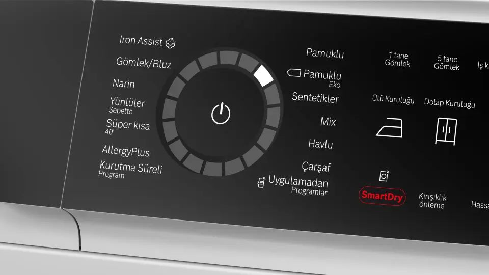 Bosch Serie 8 Isı Pompalı Kurutma Makinesi 9 kg Beyaz WQB245A0TR