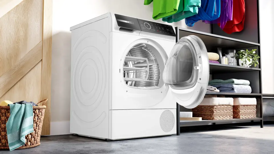 Bosch Serie 8 Isı Pompalı Kurutma Makinesi 9 kg Beyaz WQB245A0TR