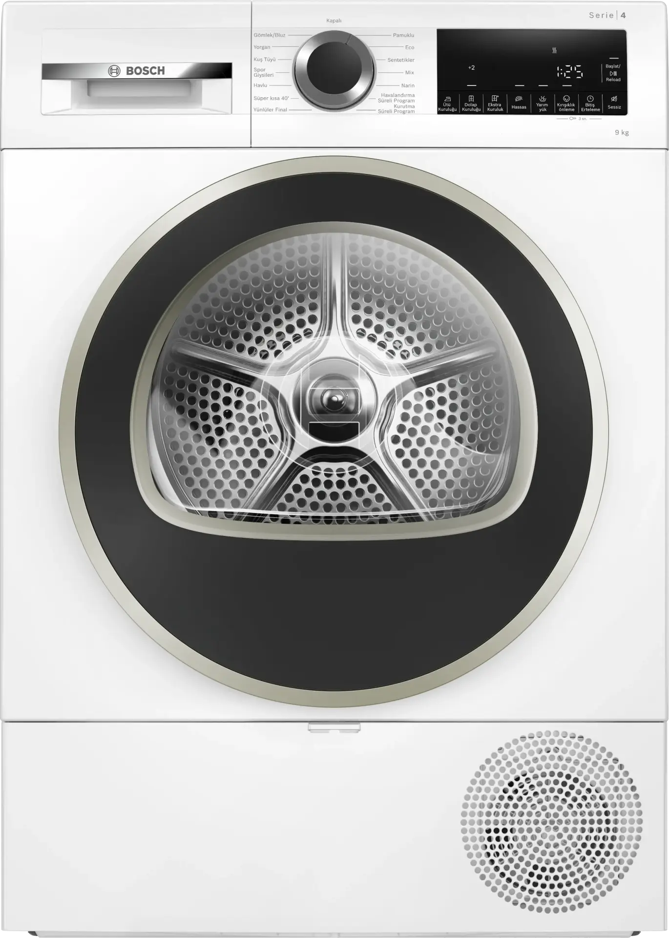 Bosch Serie 4 Isı Pompalı Kurutma Makinesi 9 kg Beyaz WQA24201TR