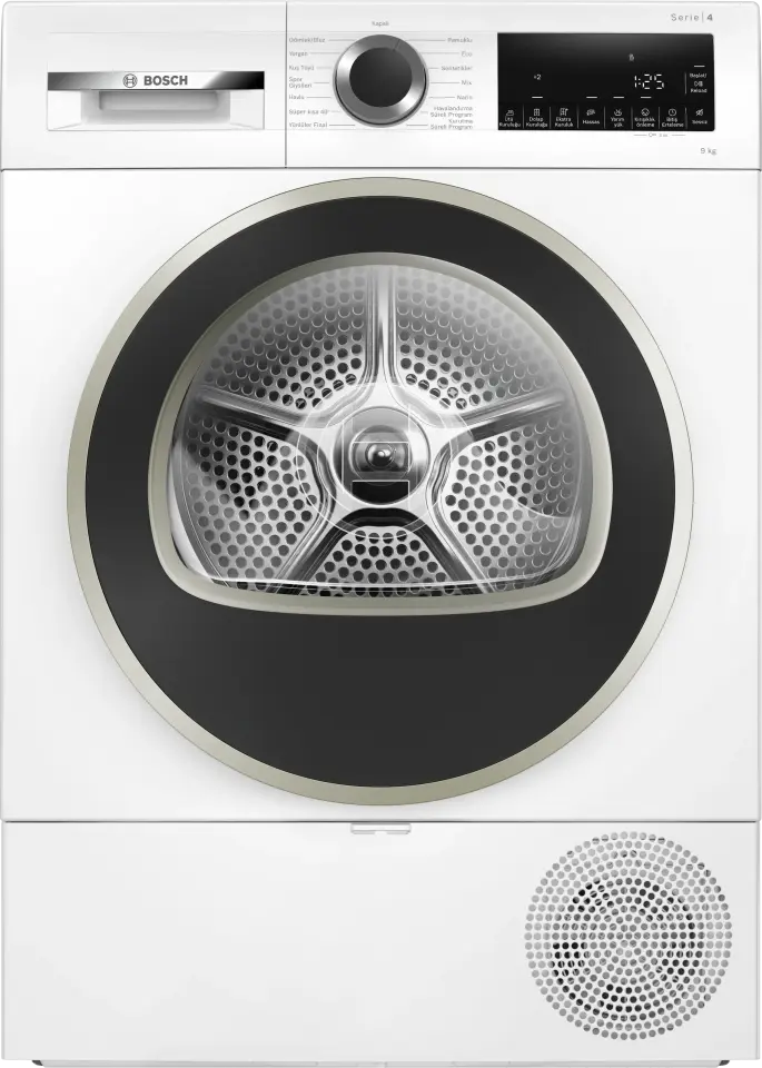 Bosch Serie 4 Isı Pompalı Kurutma Makinesi 9 kg Beyaz WQA24201TR