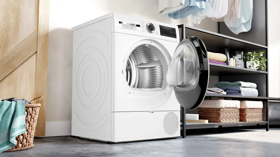 Bosch Serie 4 Isı Pompalı Kurutma Makinesi 9 kg Beyaz WQA24201TR