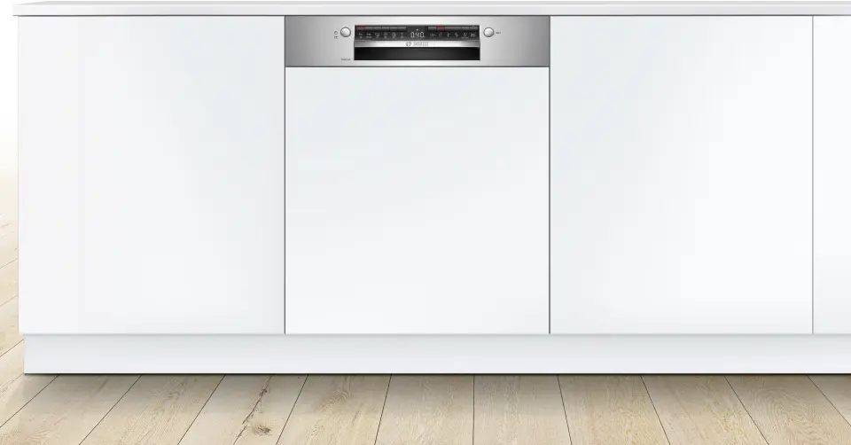 Bosch Serie 6 Yarı Ankastre Bulaşık Makinesi 6 Programlı Paslanmaz Çelik SMI4IMS62T