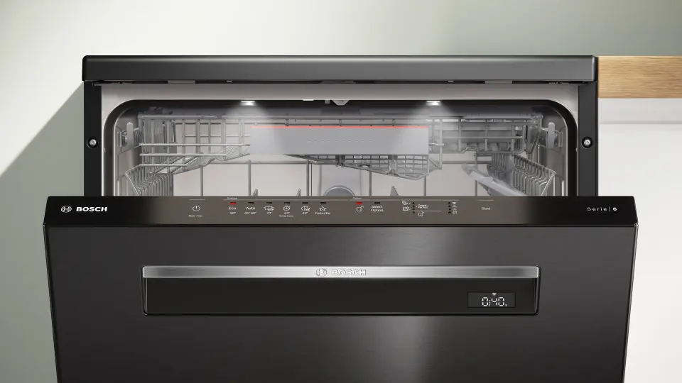 Bosch Serie 6 Solo Bulaşık Makinesi 6 Programlı Siyah Inox SMP6ENC60T