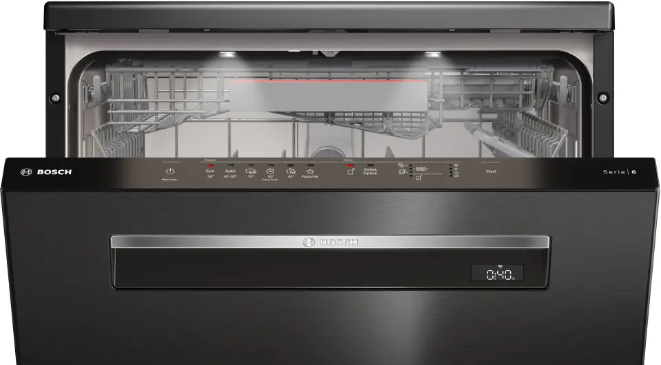 Bosch Serie 6 Solo Bulaşık Makinesi 6 Programlı Siyah Inox SMP6ENC60T