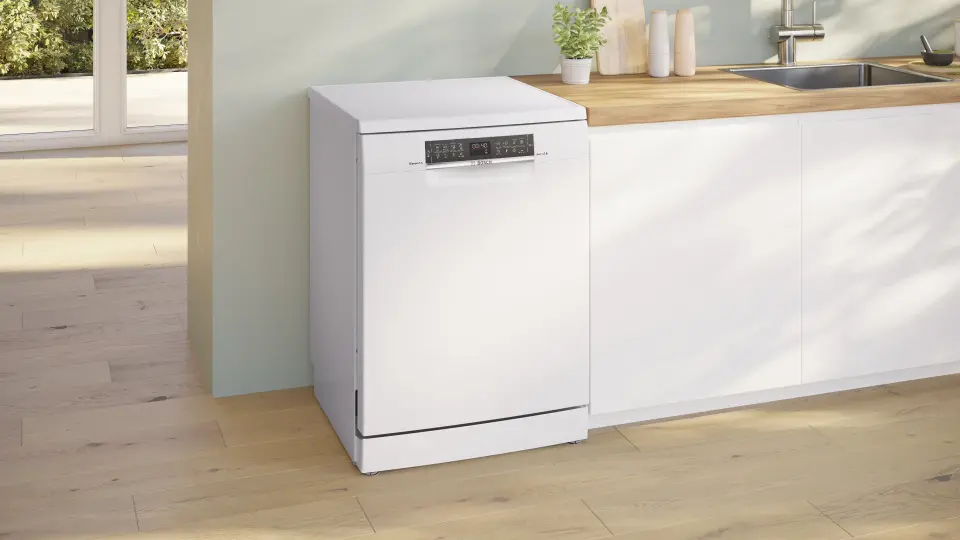 Bosch Serie 6 Solo Bulaşık Makinesi 8 Programlı Beyaz SMS6EMW70T