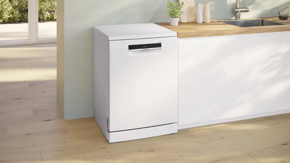 Bosch Serie 6 Solo Bulaşık Makinesi 6 Programlı Beyaz SMS6EKW63T