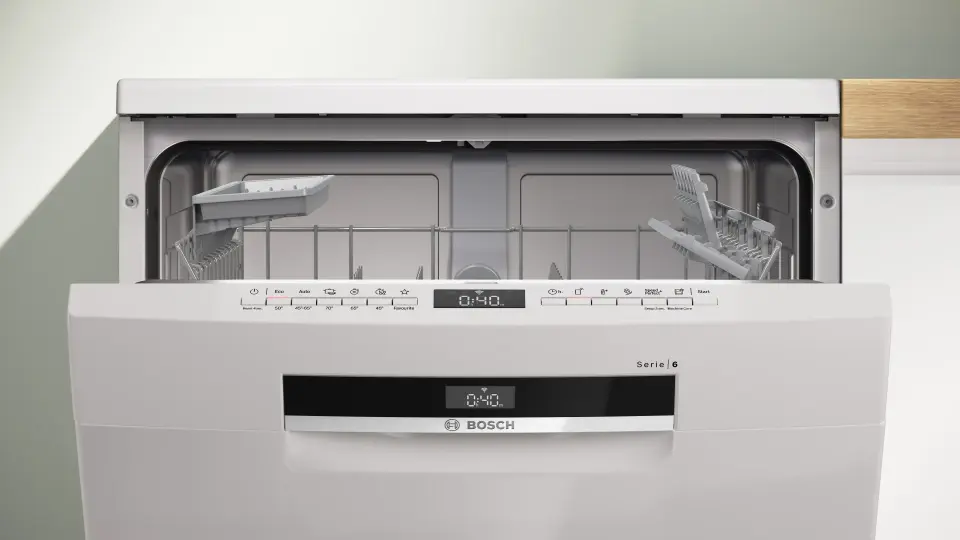 Bosch Serie 6 Solo Bulaşık Makinesi 6 Programlı Beyaz SMS6EKW63T