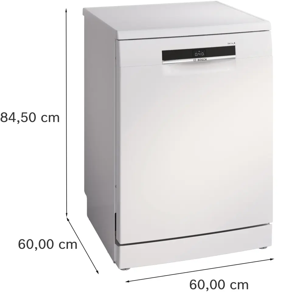 Bosch Serie 6 Solo Bulaşık Makinesi 6 Programlı Beyaz SMS6EKW63T