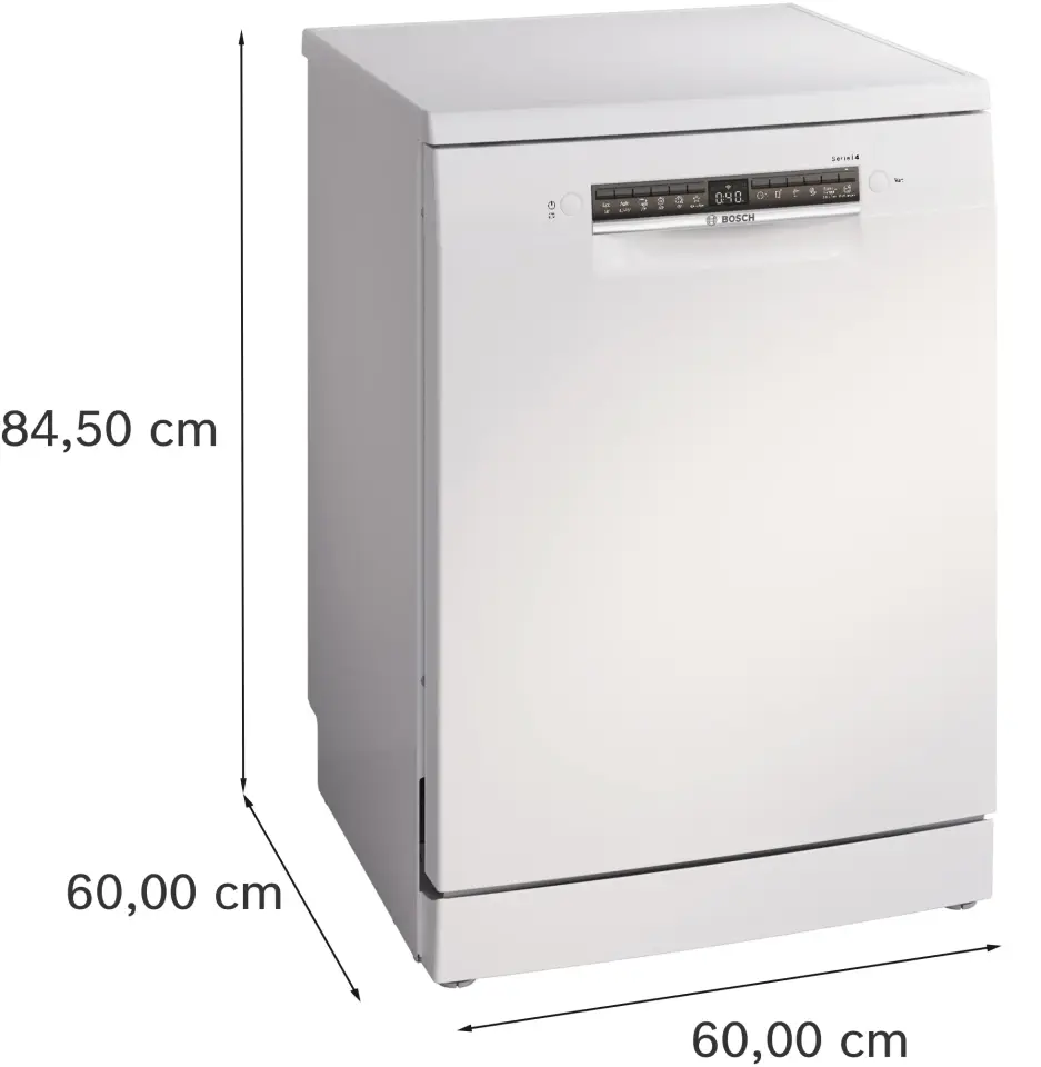 Bosch Serie 4 Solo Bulaşık Makinesi 6 Programlı Beyaz SMS4EKW63T