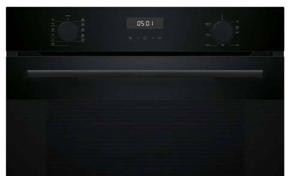 Bosch Serie 4 Buhar Destekli Ankastre Fırın 76 Litre Siyah HUA717BA0T