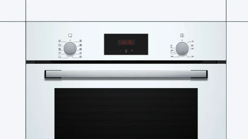 Bosch Serie 2 Ankastre Fırın 66 Litre Beyaz HBF512BW1T