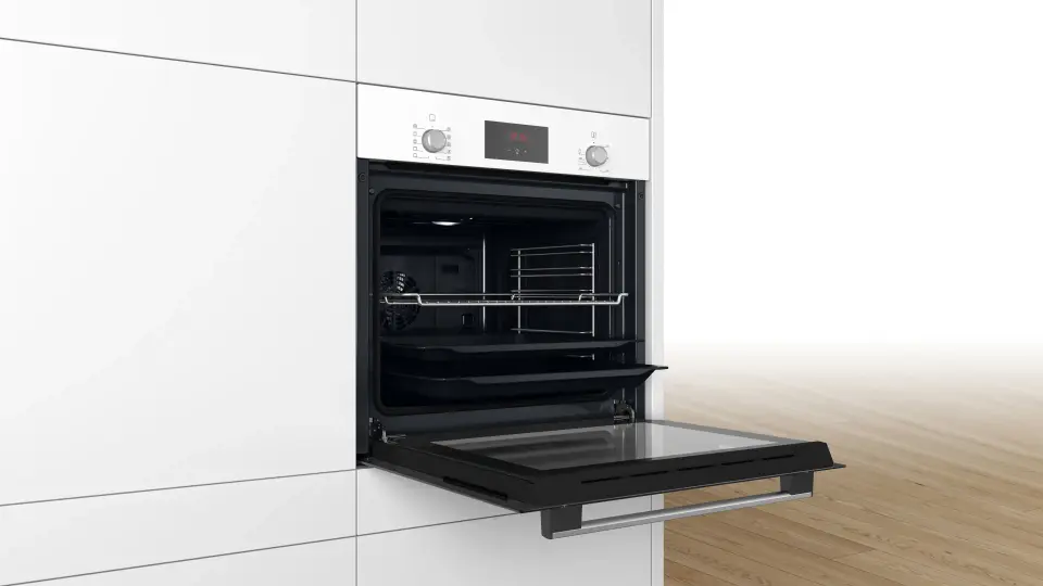 Bosch Serie 2 Ankastre Fırın 66 Litre Beyaz HBF512BW1T