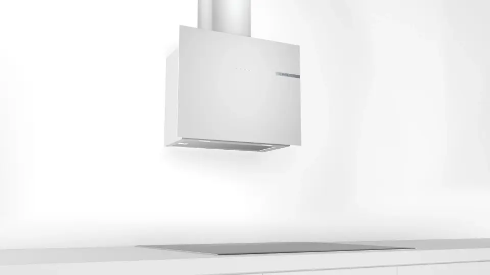 Bosch Serie 4 Duvar Tipi Davlumbaz 60 cm Cam Beyaz DWF65AJ20T