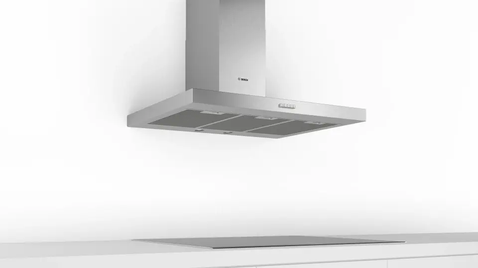Bosch Serie 2 Duvar Tipi Davlumbaz 90 cm Paslanmaz Çelik DWB95BC50T