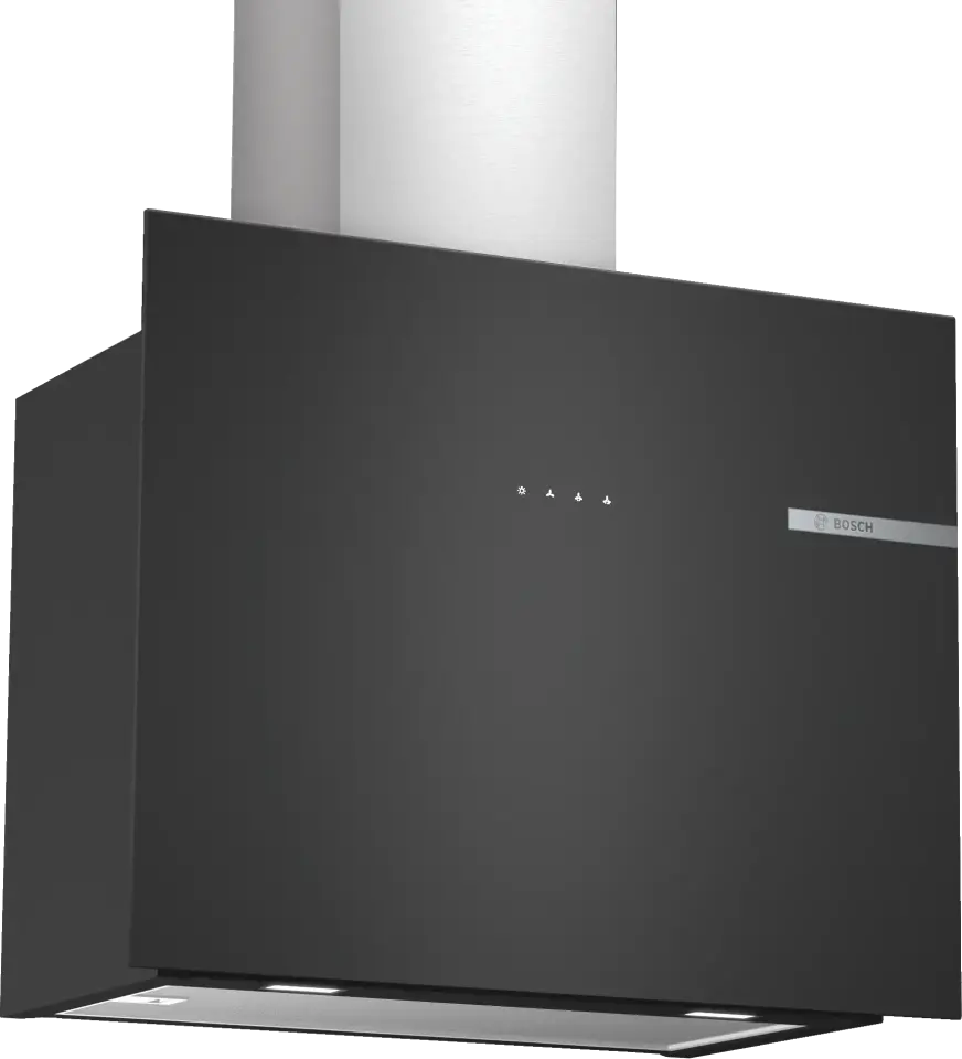 Bosch Serie 4 Duvar Tipi Davlumbaz 60 cm Cam Siyah DWF65AJ60T