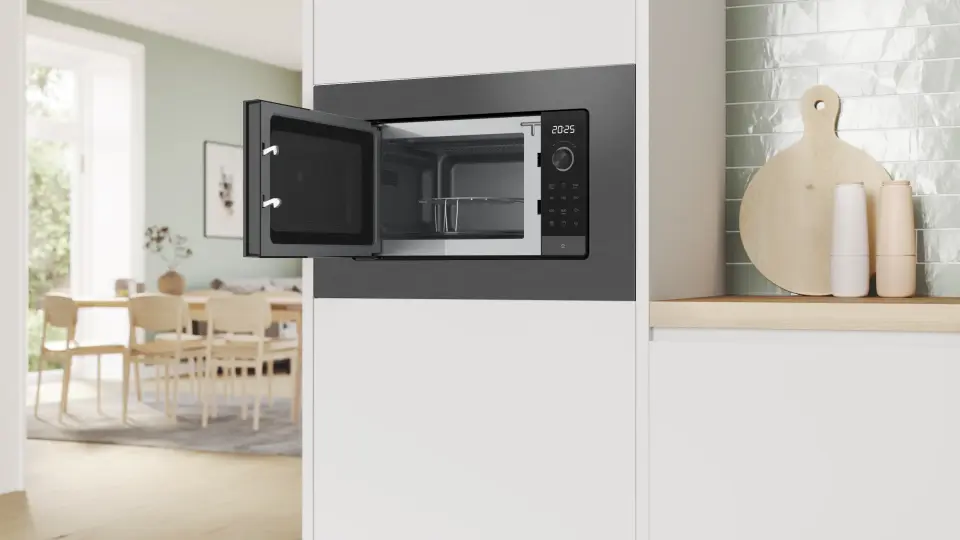 Bosch Serie 2 Ankastre Mikrodalga 20 Litre Siyah Inox BEL623MD3